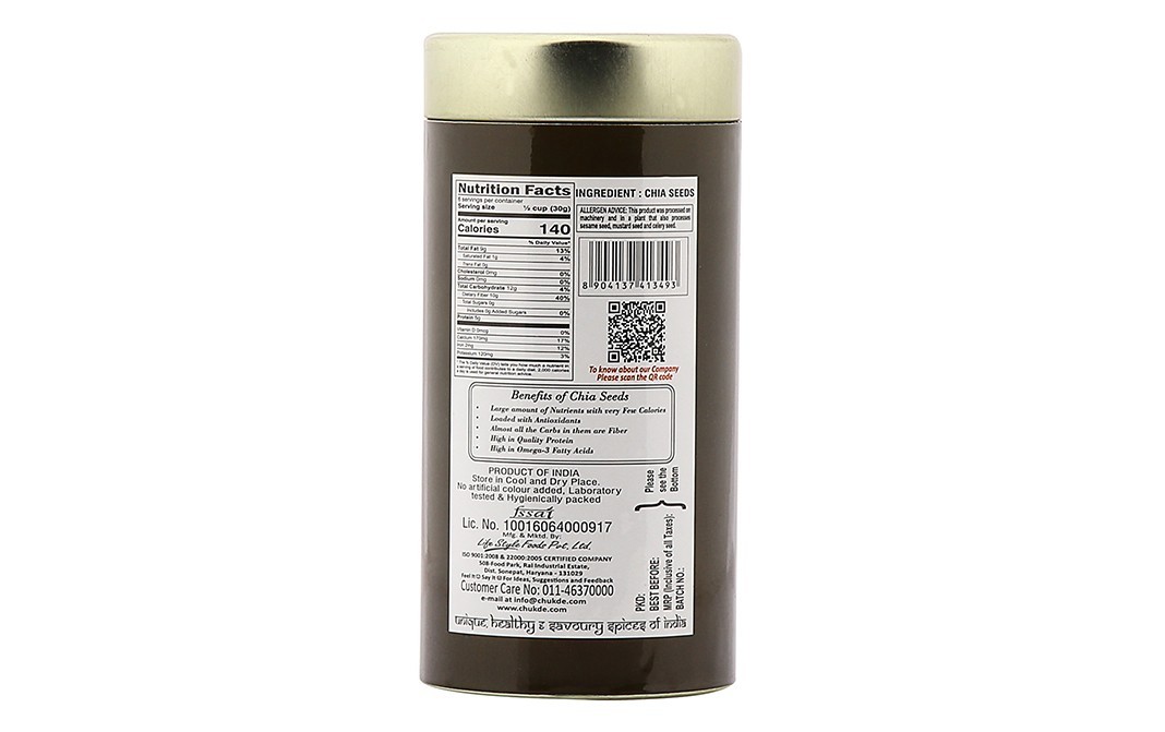 Chuk-de Chia Seeds    Bottle  200 grams